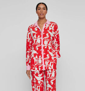 Vila Kikki Mat Rood Oversized Hemd voor dames (329148)