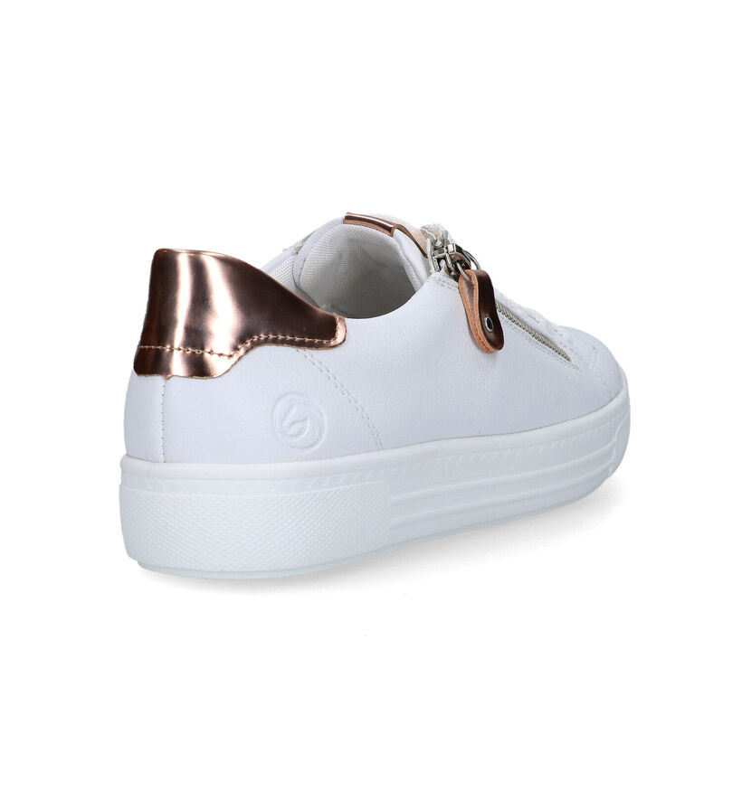 Remonte Witte Sneakers voor dames (320251) - geschikt voor steunzolen