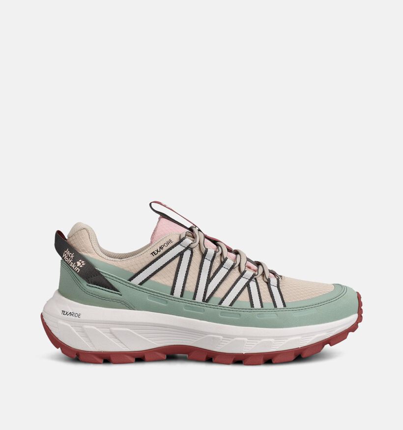 Jack Wolfskin Wild Hike Texapore Low Chaussures outdoor en Beige pour femmes (371961) - pour semelles orthop&eacute;diques