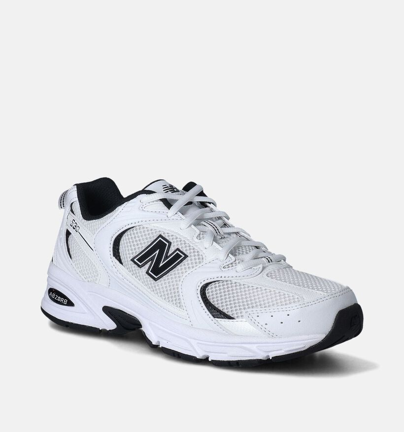 New Balance 530 Baskets en Noir pour hommes (358625) - pour semelles orthopédiques
