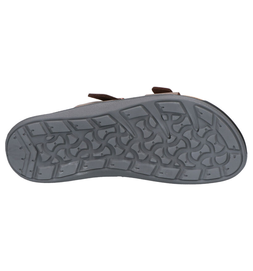 Birkenstock Sierra Bruine Slippers in nubuck (255865)