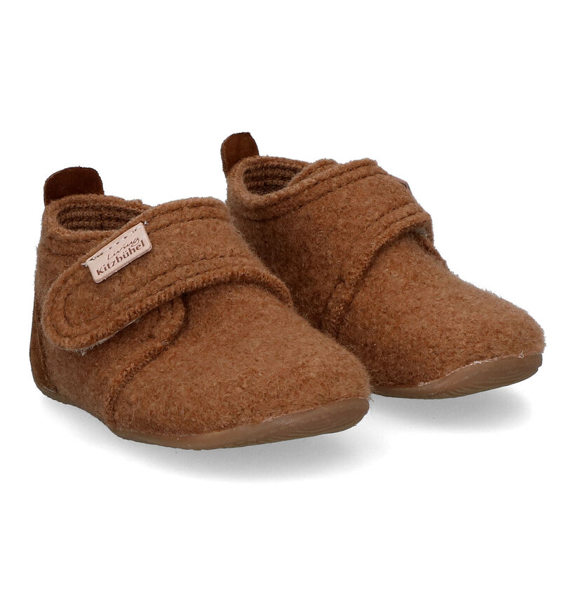 Living Kitzbühel Pantoufles pour bébé en Vert kaki pour garçons (331703)