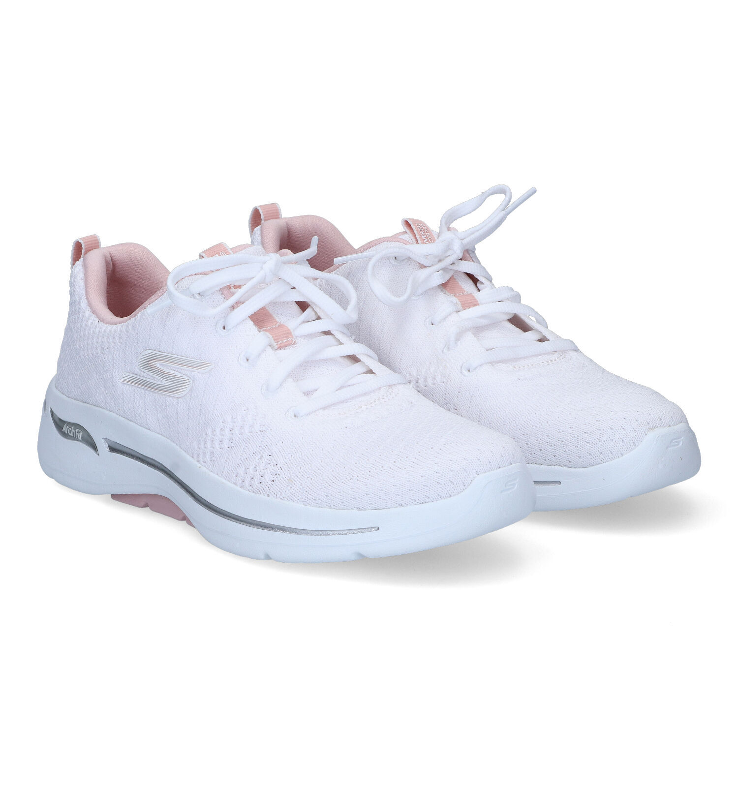 Skechers Go Walk Arch Fit Baskets en Blanc Femmes Baskets en