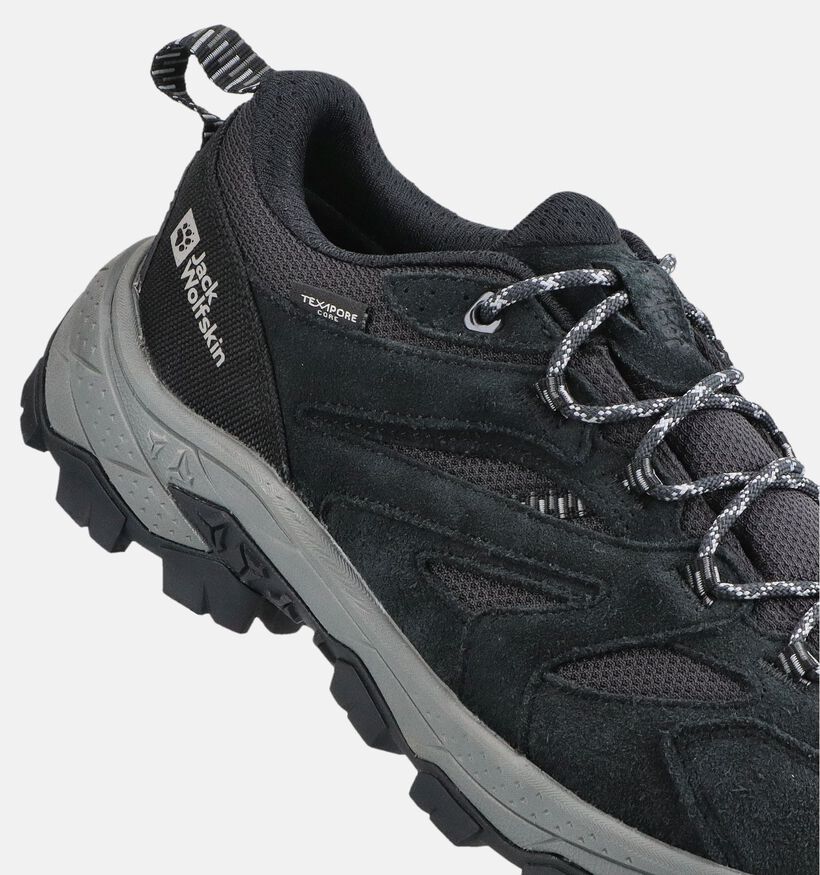 Jack Wolfskin Vojo Tour Texapore Low Zwarte Wandelschoenen voor heren (380232) - geschikt voor steunzolen