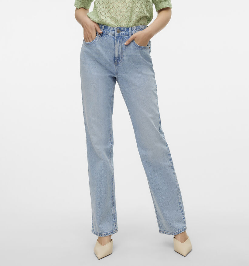 Vero Moda Tessa Blauwe Straight leg jeans L34 voor dames (352121)