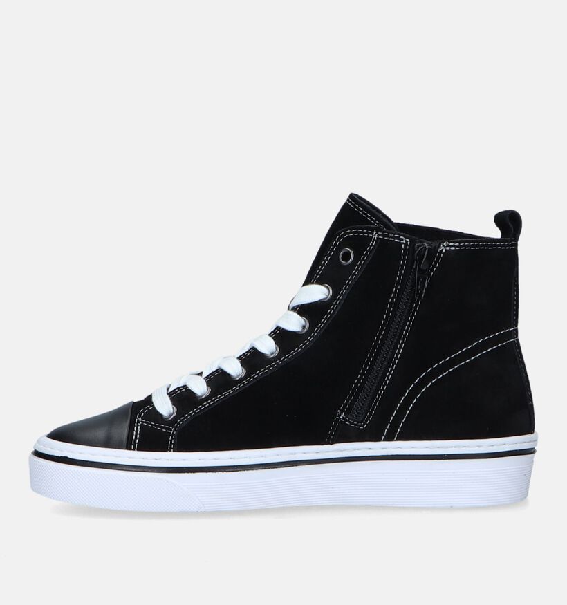 Gabor Best Fitting Zwarte Sneakers voor dames (331654) - geschikt voor steunzolen