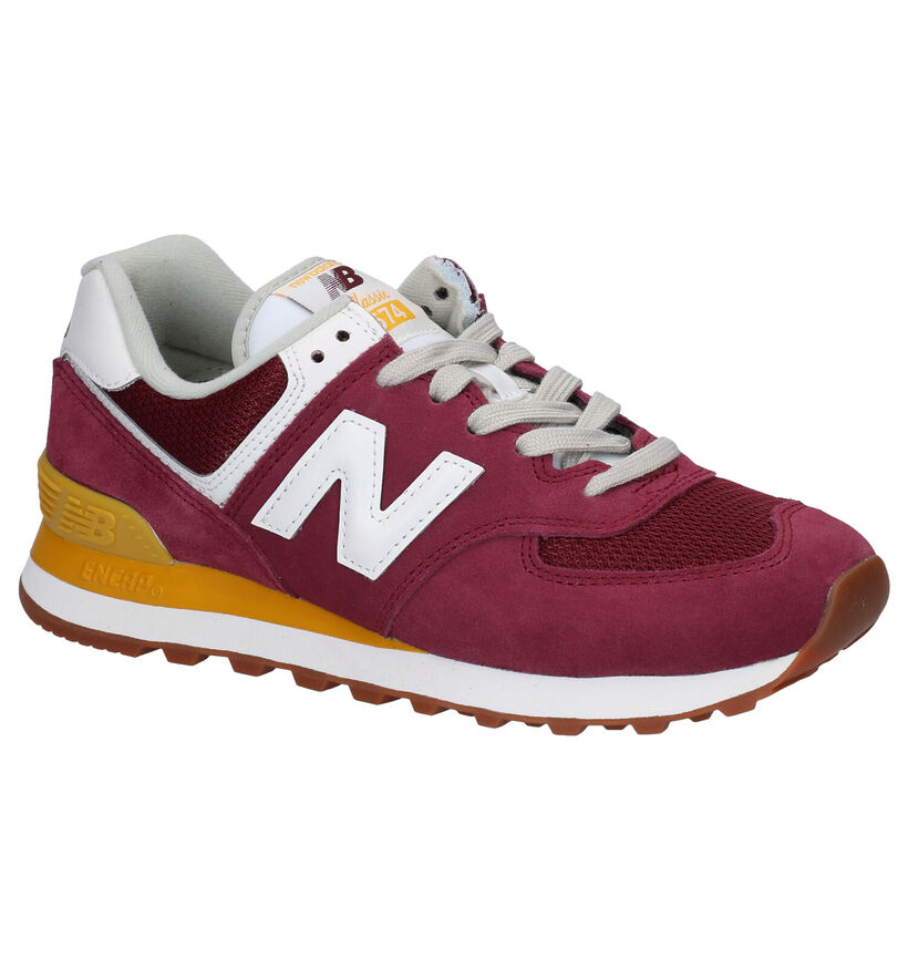 New Balance WL574 Roze Sneakers voor dames (301950) - geschikt voor steunzolen