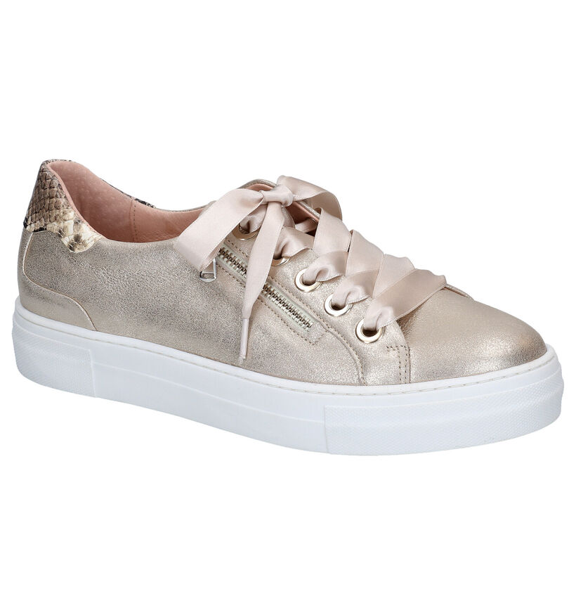 Softwaves Gouden Veterschoenen in nubuck (275375)