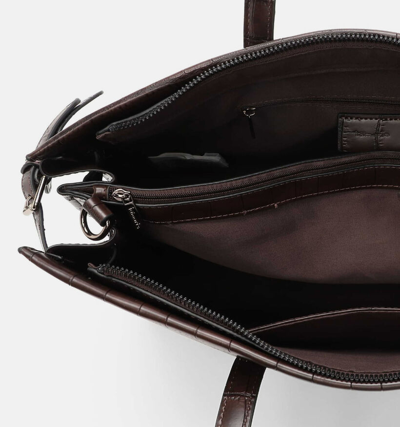 Tamaris Marion Cabas Croco en Marron pour femmes (378815)