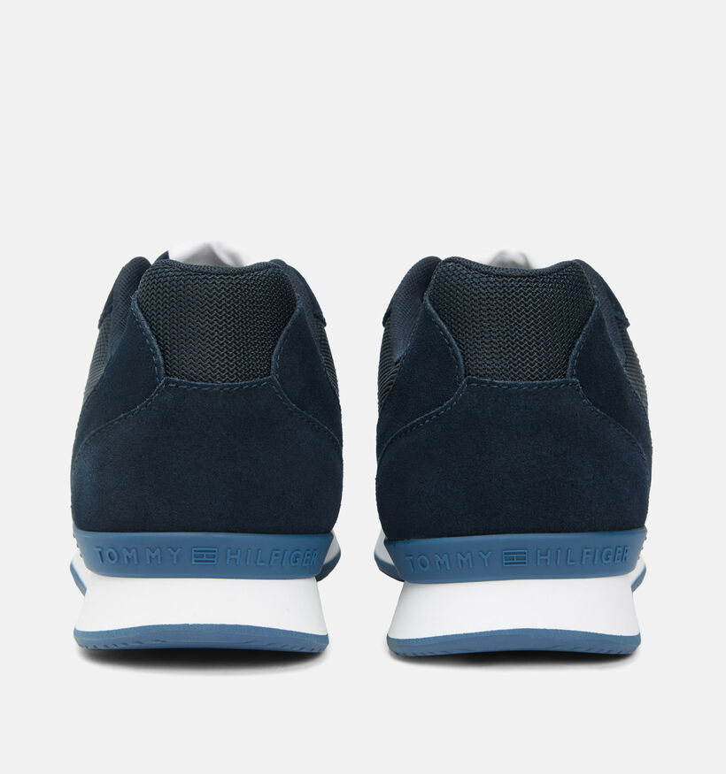 Tommy Hilfiger Runner Icon Donkerblauwe Veterschoenen voor heren (366157) - geschikt voor steunzolen