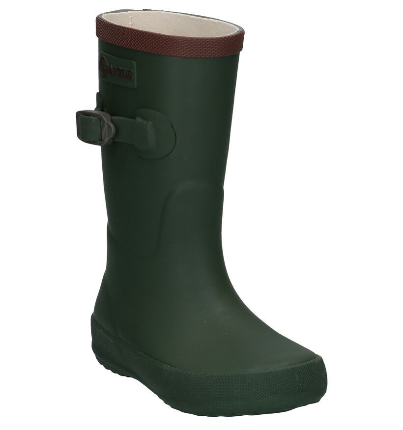 Aigle Perdrix Bottes de pluie en Vert kaki pour filles, garçons (161544) - pour semelles orthopédiques