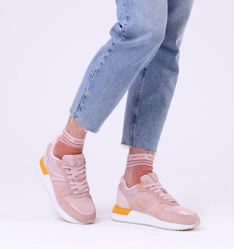 Mexx Jazzy Baskets en Rose pour femmes (303509) - pour semelles orthopédiques