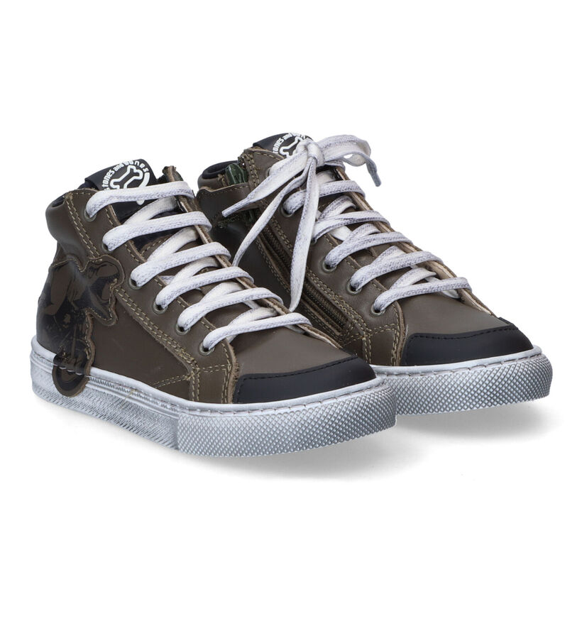 STONES and BONES Dinot Chaussures Hautes en Cognac pour garçons (313857)