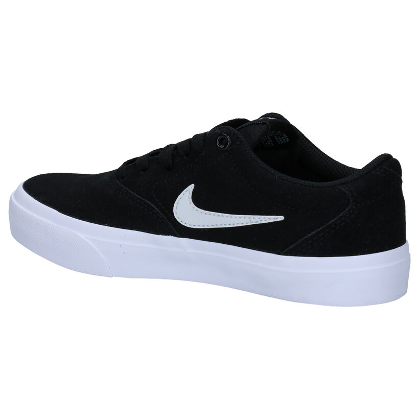 Nike SB Charge Baskets en Noir en nubuck (274612)