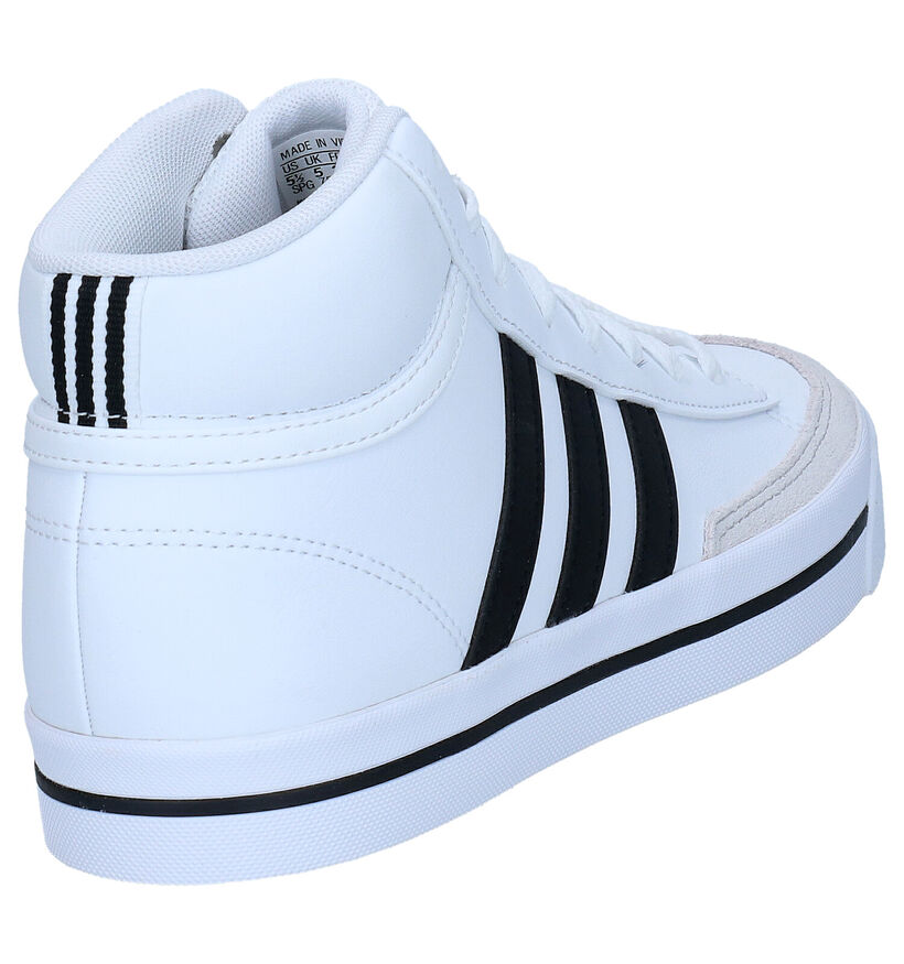adidas Retrovulc Mid Baskets en Blanc en cuir (293421)