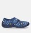 Geox Nymel Blauwe Pantoffels in stof (330051)