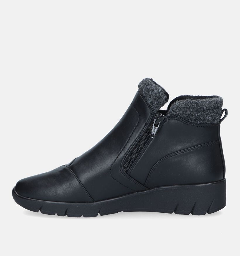 Jana Bottines plates en Noir pour femmes (344498)