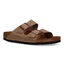 Birkenstock Arizona Bruine Slippers in leer (330656)