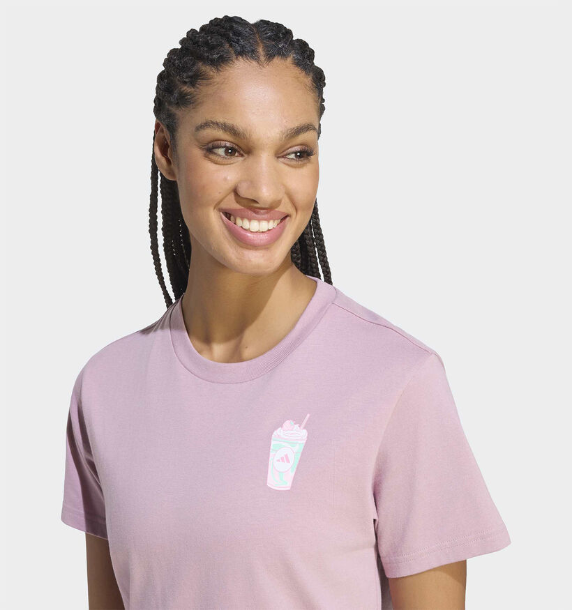 adidas Matcha Roze T-shirt voor dames (385970)