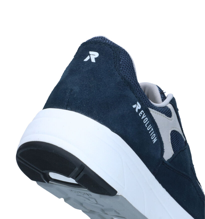 Rieker R-Evolution Chaussures à lacets en Bleu pour hommes (326914) - pour semelles orthopédiques