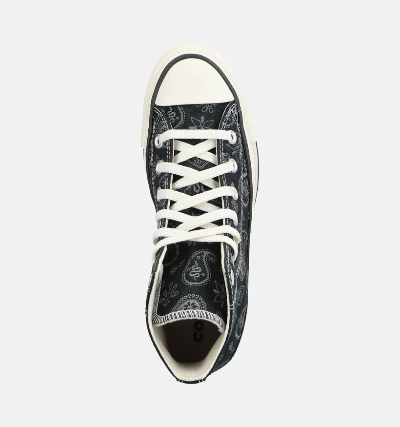 Converse Chuck Taylor All Stars Paisley Baskets en Noir pour femmes (376044) - pour semelles orthop&eacute;diques