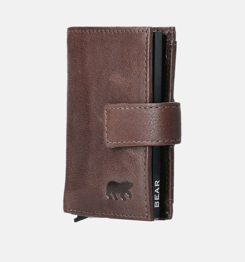 Bear Design Porte-monnaie zippé en Marron pour femmes (365905)