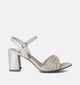 Tamaris Zilveren Sandalen met blokhak voor dames (354381)