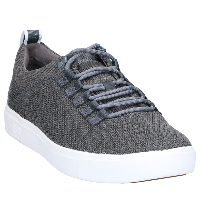 Timberland Flexiknit Lichtgrijze Sneakers in stof (267562)