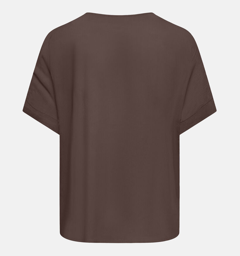 ONLY Carmakoma Vilma Bruine T-shirt voor dames (374863)