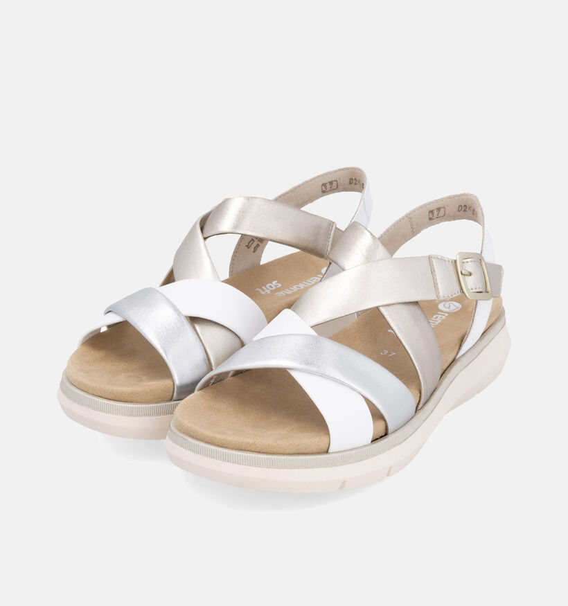 Remote Witte Sandalen met platform voor dames (354861) - geschikt voor steunzolen