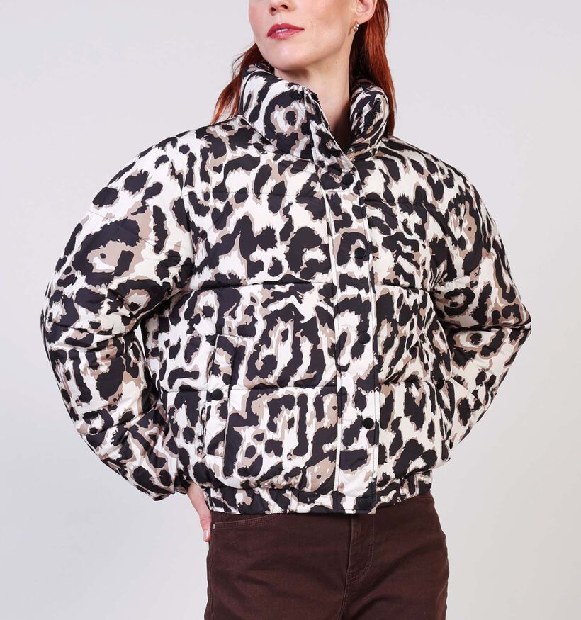 JDY Moon Life Manteau court en Noir/Blanc pour femmes (359934)