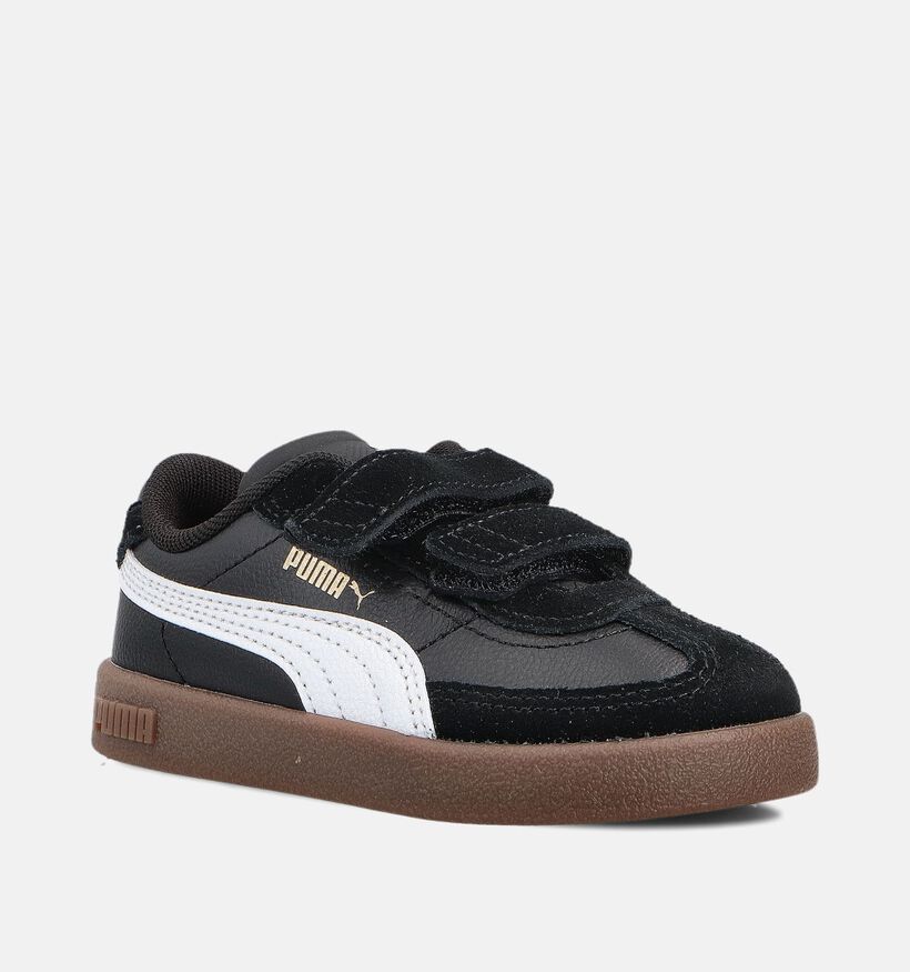 Puma Club II Era Zwarte Sneakers voor meisjes, jongens (359284) - geschikt voor steunzolen