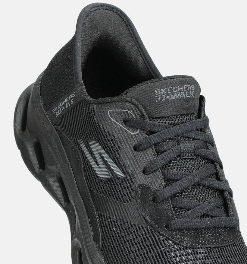 Skechers Go Walk Glide-Step 2.0 Chaussures plates en Noir pour femmes (360891)
