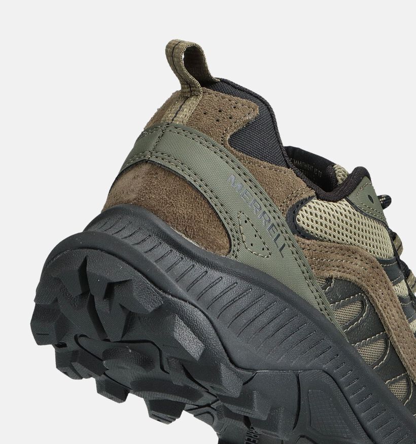 Merrell Speed Strike Chaussures de randonnée en Vert kaki pour hommes (363652) - pour semelles orthopédiques