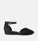 Tamaris Sandales Plates en Noir pour femmes (353219)