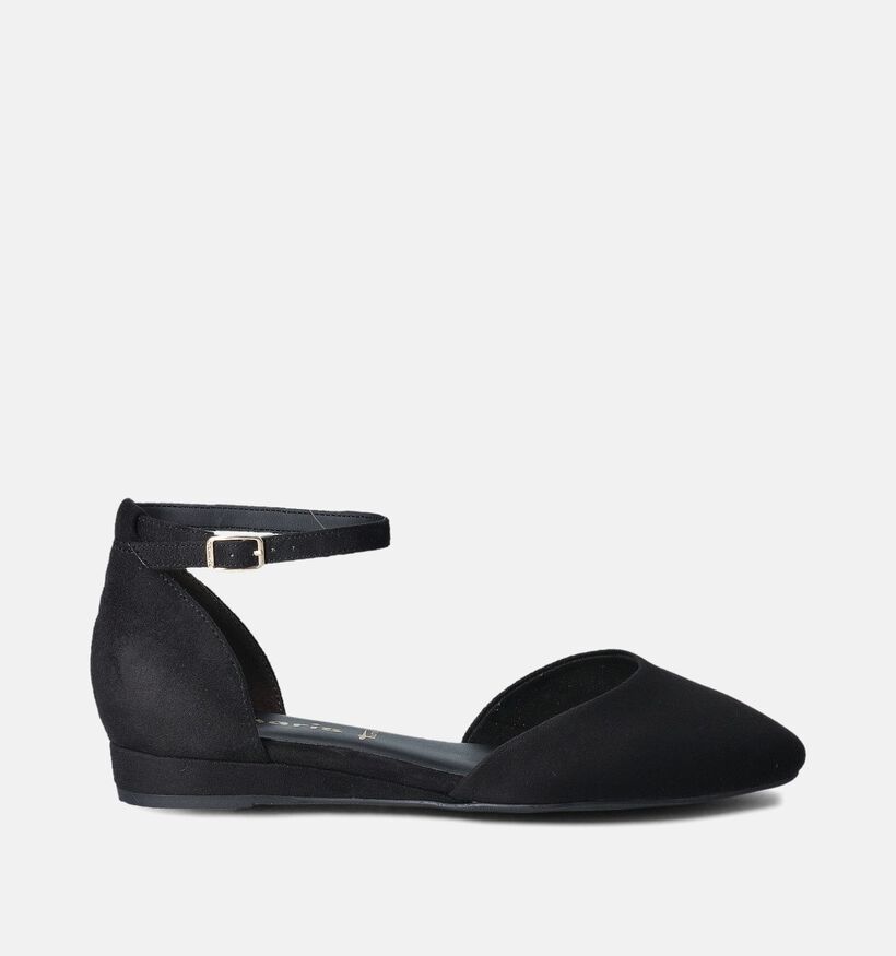 Tamaris Sandales Plates en Noir pour femmes (353219)