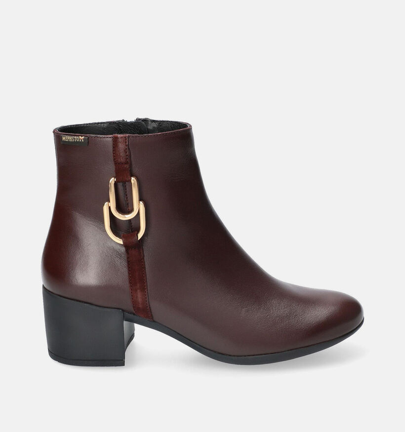 Mephisto Zina Bordeaux Enkellaarzen met Hak voor dames (379081) - geschikt voor steunzolen