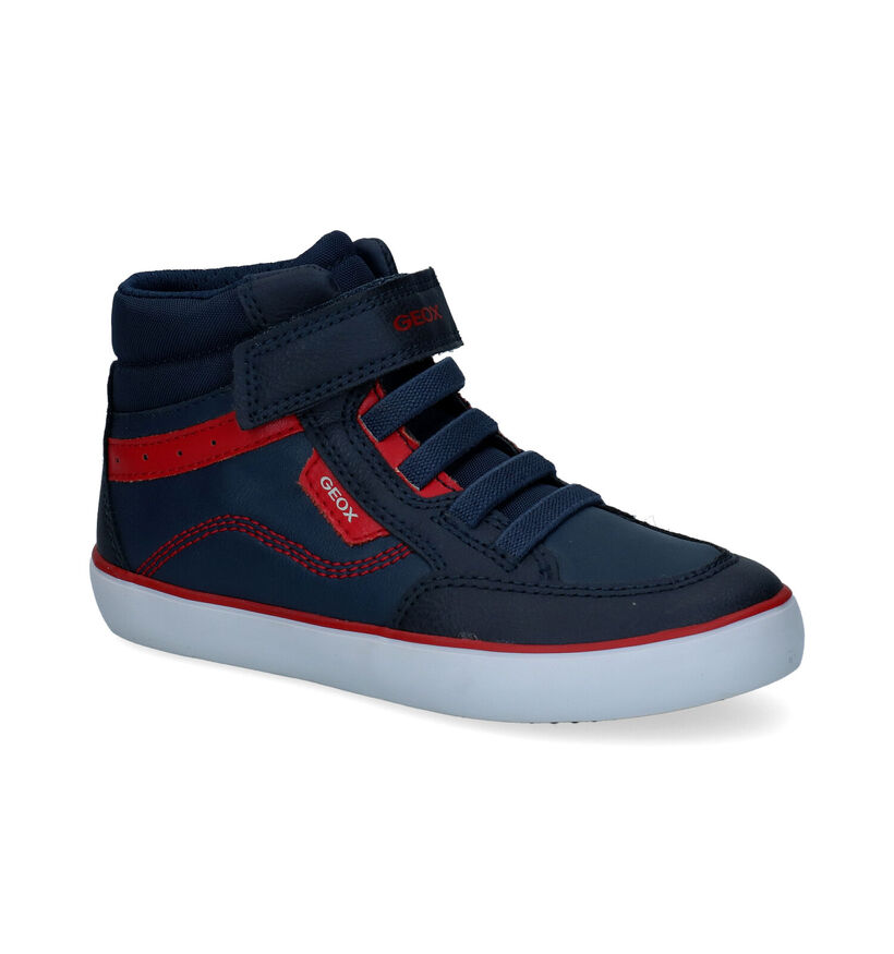 Geox Gisli Blauwe Sneakers in kunstleer (295091)