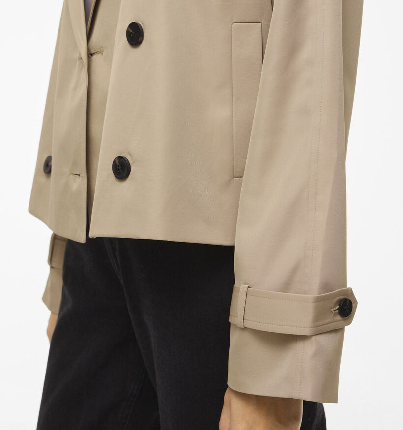 Vila Addison Manteau court en Beige pour femmes (368073)