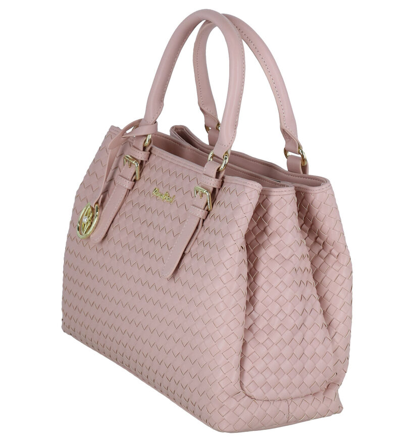 Kisses of Pearl Tess Roze Handtas in kunstleer (290548)