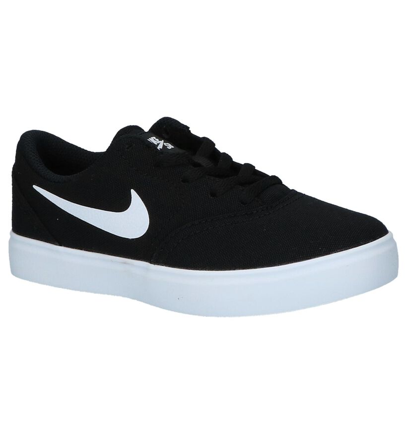 Zwarte Skateschoenen Nike SB Check Canvas in stof (249925)