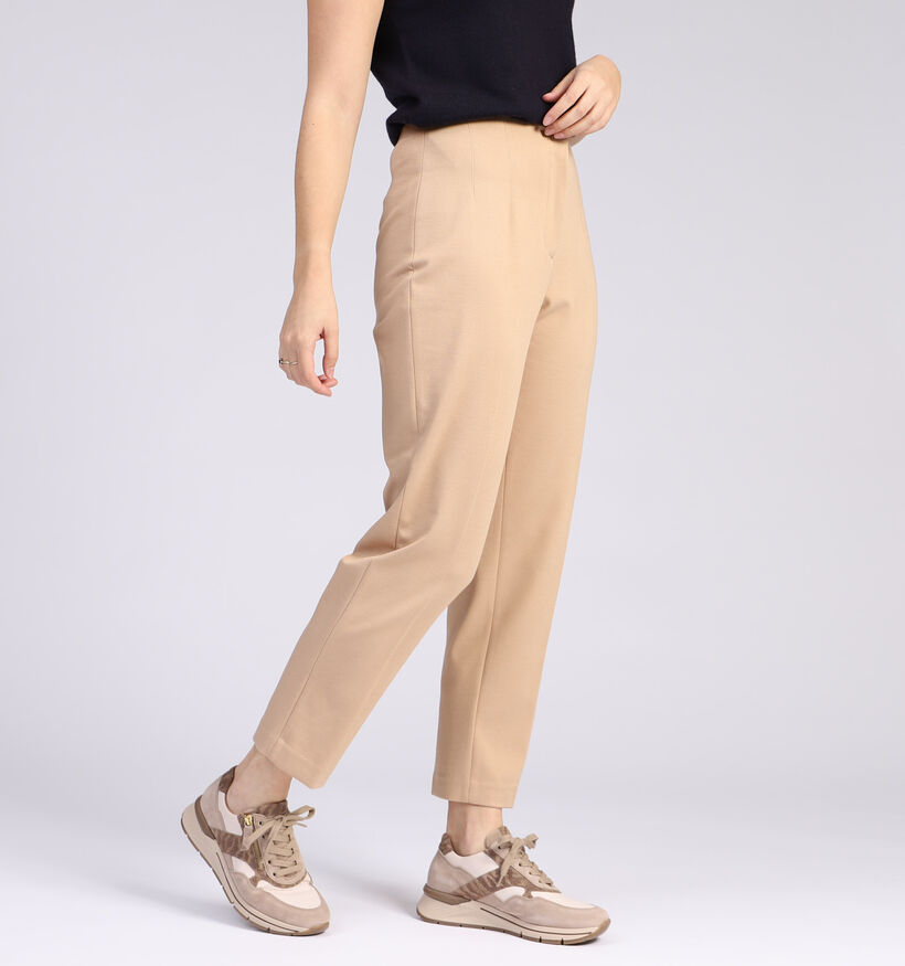 comma Pantalon Habilées en Beige (304387)