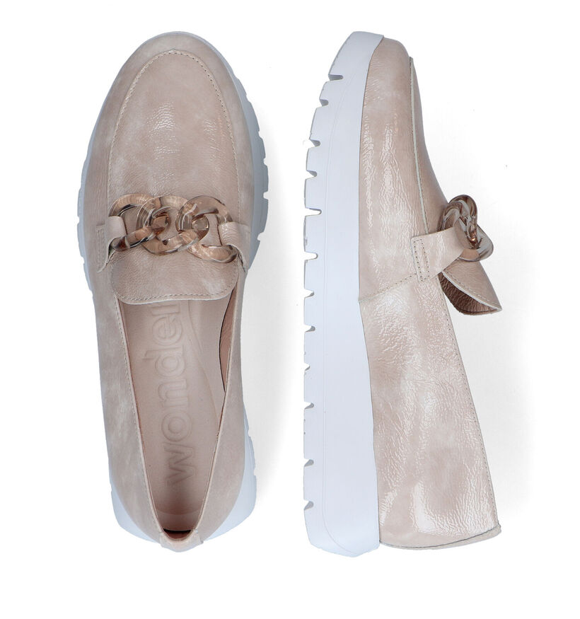 Wonders Ecru Loafers in leer (290010)