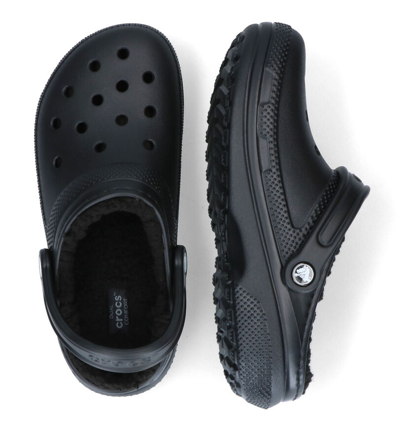 Crocs Classic Fuzz-lined Clog Nu-pieds en Noir pour femmes (298589)