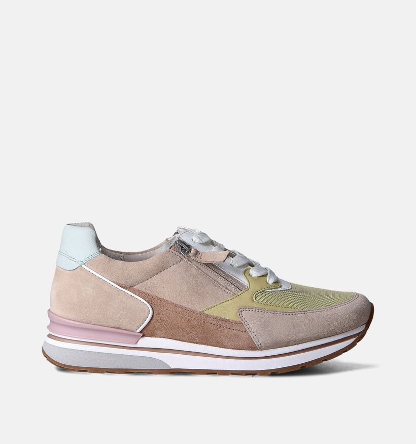 Gabor Beige Sneakers voor dames (352083) - geschikt voor steunzolen