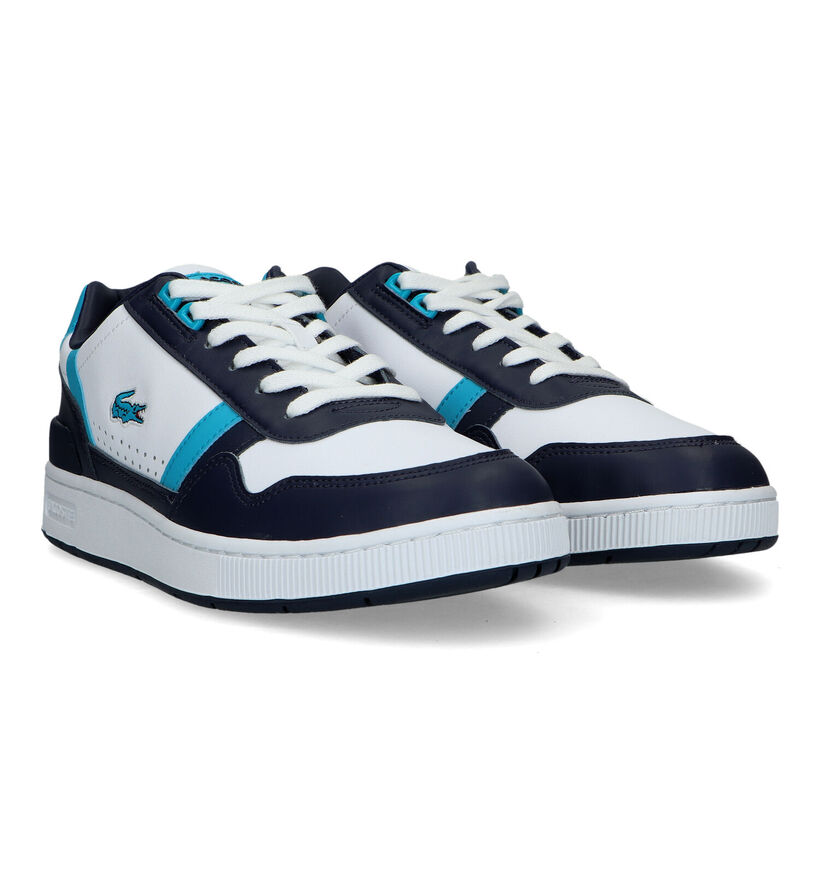 Lacoste T-Clip Baskets en Bleu pour hommes (322384) - pour semelles orthopédiques