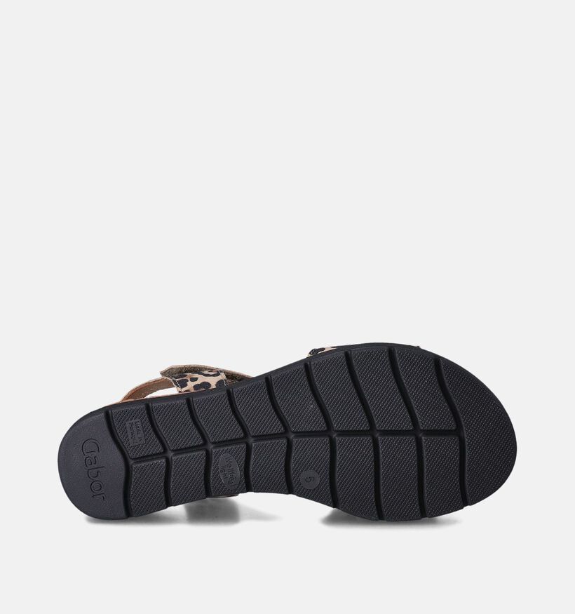 Gabor Bruine Sandalen met sleehak voor dames (355051)