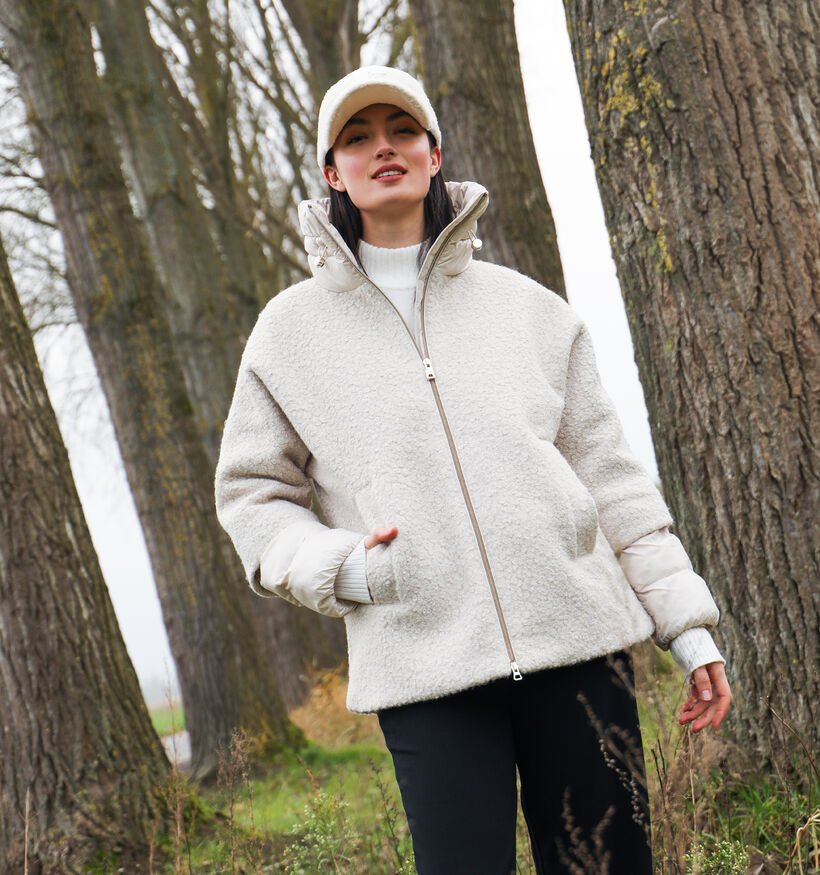 Geox Ecru Korte jas voor dames (347788)