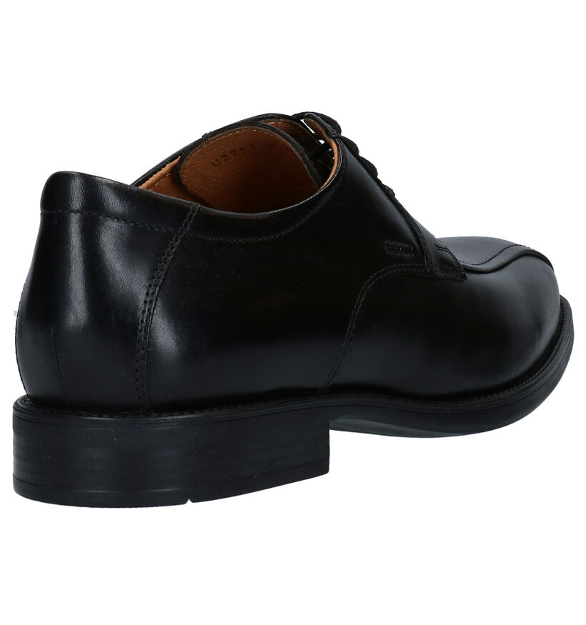 Geox Federico Chaussures à lacets en Noir en cuir (279759)