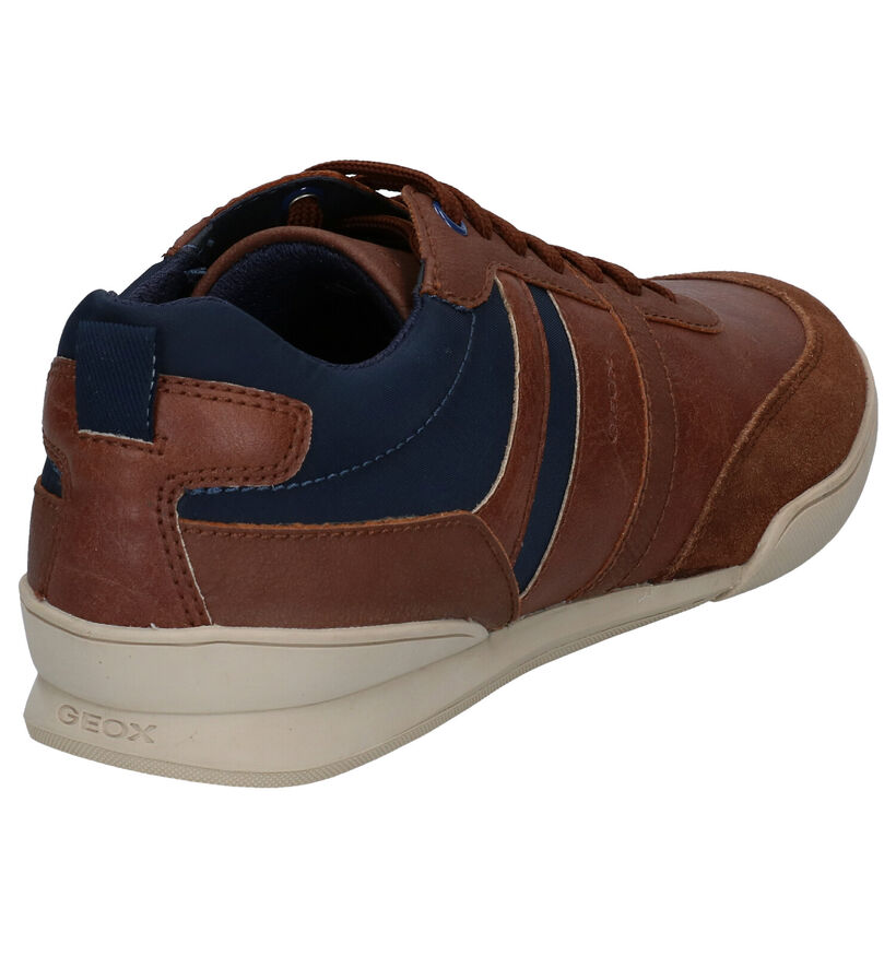 Geox Kristof Cognac Veterschoenen in kunstleer (285143)